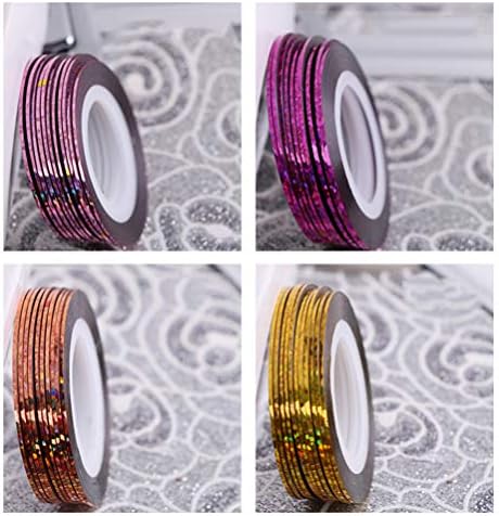 Beaupretty Nail Art Striping Tape Set - 42 Rolls, 32 Vibrant Colors, DIY Manicure Supplies - Image 5