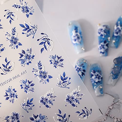 5D Flower Nail Sticker for Women Girls Summer DIY Acrylic Nails Art Design Manicure Decorations 2Sheets (Flower3) - Image 8