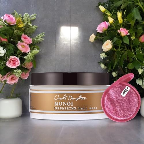Carol's Daughter Repairing Hair Mask 1-Pack, 7 oz Makeup Cleansing Cloth, Monoi Repairing Hair Mask with Tahitian Tiare Flower, Strengthen & Restore, Hair Mask for Curly Hair, No Parabens - Image 3