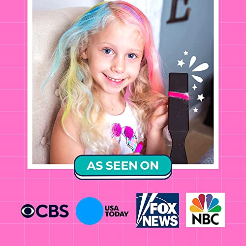 PURPLE LADYBUG 12 Colors Washable Hair Chalk for Girls, Temporary Hair Color for Kids - Gift for Tweens & Teens, 8 9 10 11 12 Year Old Girl Gift Ideas, Birthday Teen Girl Gifts - Image 3