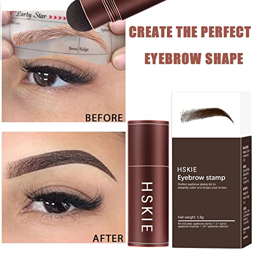 Eyebrow Stamp Stencil Kit Dark Brown Brow Stamp And Shaping Kit Brow Stamp Kit Waterproof Eyebrow Brow Stamp Kit Light Brown - Image 3