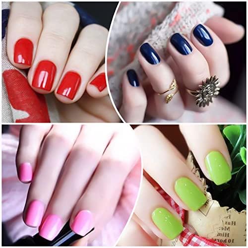 WOKOTO 20 Sheets Mutiple Solid Color Nail Wraps Full Cover Nail Stickers for Women Nail Art Polish Stickers Gel Nail Strips Stickers for Nails Stick On Nail Polish Strips Vivid Nail Gel Strips Set - Image 5