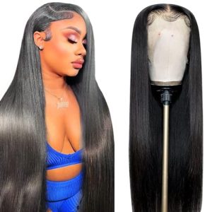 ALI PANDA 28 Inch 250% Density 13x6 HD Lace Front Human Hair Wig for Women