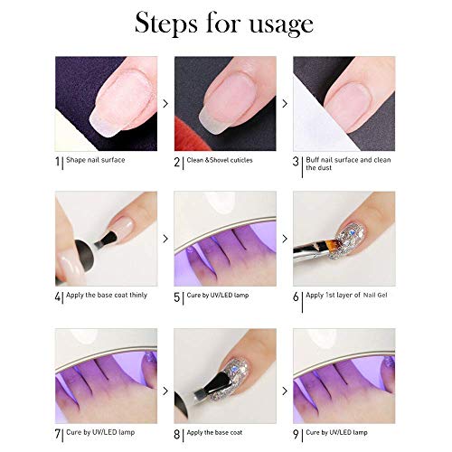 Vishine Gel Nail Polish Set - 22 Classic Color Gel Nail Polish Red White Black 8ml with No Wipe Base and Top Coat,24 PCS Soak Off Gel Nail Starter Gel Nail Kit - Image 9