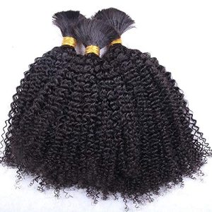 Mongolian Kinky Curly Hair Bundle 18 Inch, Soft Natural Texture