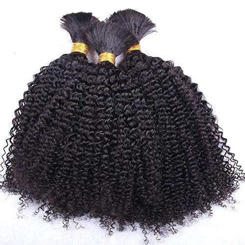 Mongolian Kinky Curly Hair Bundle 18 Inch, Soft Natural Texture