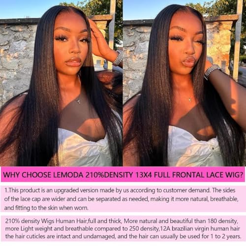 Lemoda 30 Inch 210% Density Glueless Full Lace Human Hair Wig - Image 6
