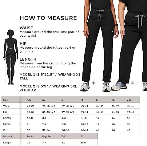FIGS YOLA High Waisted Skinny Scrub Pants for Women — 10 Pockets, 4-Way Stretch, Yoga Waistband Womens Scrub Pants - Image 6
