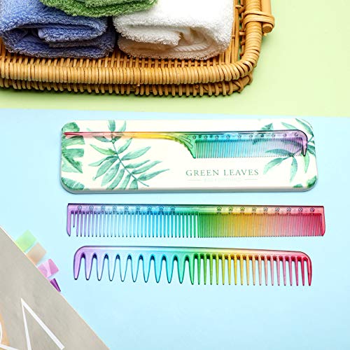 3 Pieces Fine Tooth Comb for Woman Rat Tail Comb Styling Salon Hair Comb Anti Static Heat Resistant Hairdressing Comb Fine Teeth Hair Comb for Back Combing, Root Teasing - Image 4