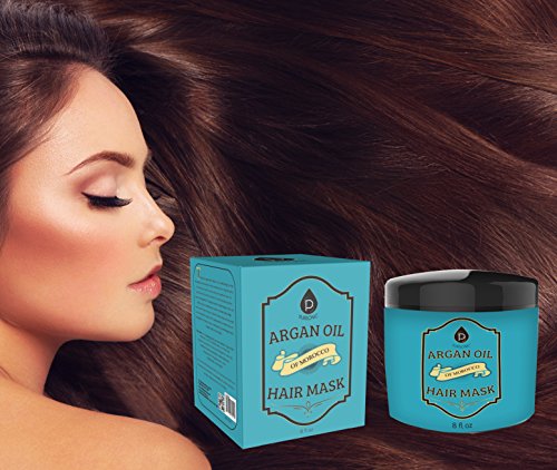 Moroccan Argan Oil Deep Conditioning Hair Mask 8oz for Intense Nourishment - Image 5