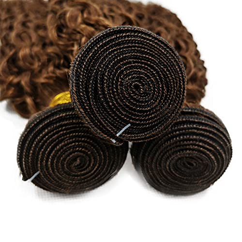 1b/30 Human Hair Bundles Ombre Water Wave Bundles 14 14 14 Inch 3 Bundles Peruvian Virgin Ombre Brown Human Hair Weave Double Weft 2 Tone Water Wave Bundles Color #30 - Image 7