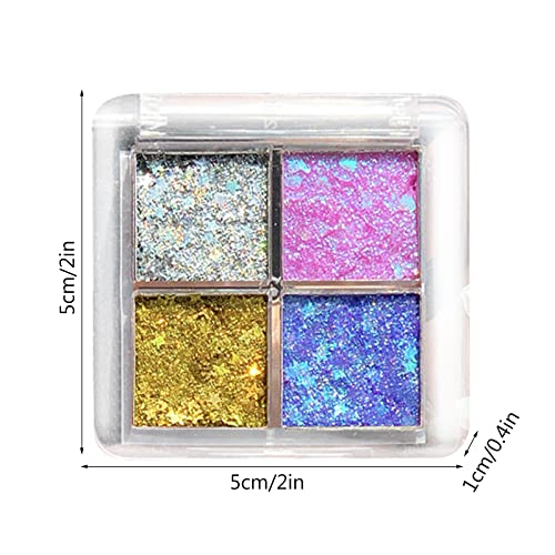 Glitter Eyeshadow Palette Women Makeup Eye Shadow Sparkling Liquid Eyeshadow for Creating High-Impact Flake-Proof Long Lasting Quick Dry Waterproof One-Swipe Coverage High Pigmented Clearance Items - Image 3