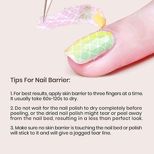 beetles Gel Polish Latex Liquid Nail Simple Peel off Cuticle Guard with Color Base Gel Nail Polish, 6 Colors Nude Gel Polish Pink Nail Polish Peach Pink - Image 3