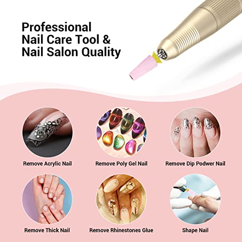 MelodySusie Ceramic Tapered Barrel Nail Drill Bits, 3/32'' Carbide Tungsten Bits, Suitable for Manicure Pedicure Cuticle Gel Polishing, Technicians Bits, Pink, Series Bit-S, Extra Fine - Image 7