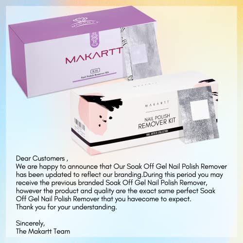 Makartt Soak Off Gel Nail Polish Remover Foil Wraps and Gel Nail Polish Remover Foil Wraps Bundle, 200pcs with Larger Cotton Pad 1 pcs Cuticle Pusher - Image 2