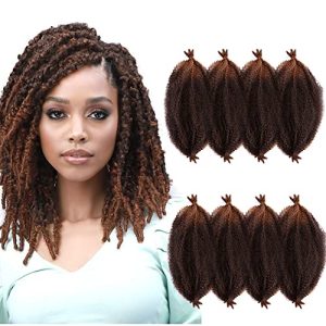 Amir Hair 16 Inch 8 Pc Afro Spring Twist Pre-Stretched Kinky Braiding Hair