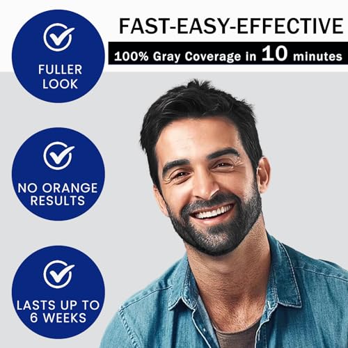 Black Beard Dye 200ml for Fast 10-Minute Coverage with 3-in-1 Formula - Image 5