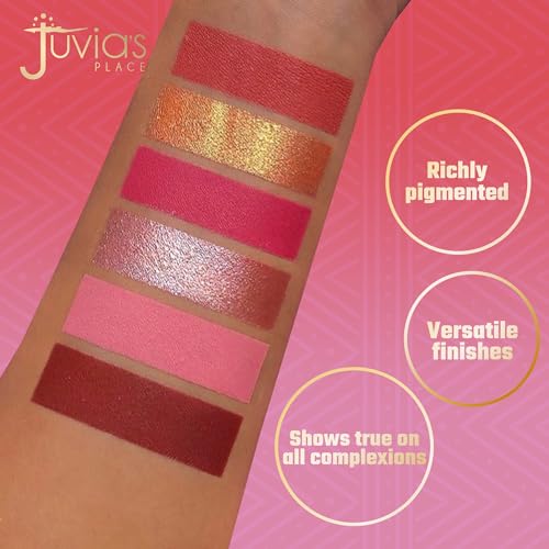 Juvia's Place - The Blushed Rose - Rosy, Pinks, Rose-Gold, Shades of 6, Eyeshadow Palette, Professional Eye Makeup, Pigmented Eyeshadow Palette, Makeup Palette - Image 2