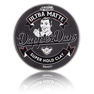 Dapper Dan Ultra Matte Hair Clay, Super Hold, Long Lasting Clay with Immediate Grip, Easy Application Hair Styling Clay For Men, Gently Fragranced, 1 x 100ml