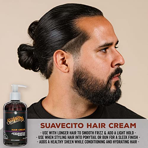 Suavecito Hair Cream 8 oz Medium Shine Light Hold Pump Bottle - Image 2