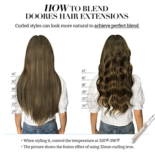 DOORES Tape in Hair Extensions Human Hair, 18 Inch 50g 20pcs Jet Black, Human Hair Extensions Tape in Remy Straight Hair Extensions Skin Weft Double Side Tape - Image 6