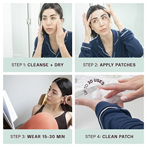 Dermaclara Reusable Medical Grade Silicone Eyes and Mouth Patches for Fine Lines 4 Count - Image 3