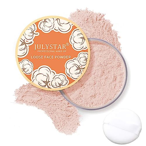 Loose Face Powder, Oil Control Face Pressed Powder,Loose Baking Face Setting Powder Makeup, Natural Matte Smooth Setting Powder Long-lasting Waterproof,8g (02# Pink Complexion)