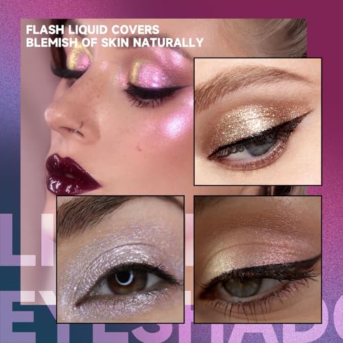4 Piece Glitter Eyeshadow Set for Women Girls Vibrant Colors Long-Lasting Formula - Image 5