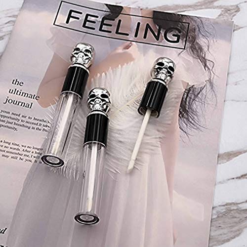 Skull Cap Lip Gloss Tubes 10ml 6-Pack for Effortless Application - Image 3