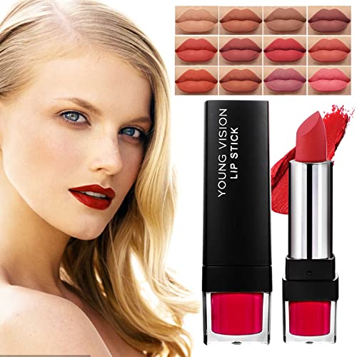 Satin Long-Wear Matte Velvet Lipstick and Pink Lip Liner Gift Set, Full Coverage - Image 2