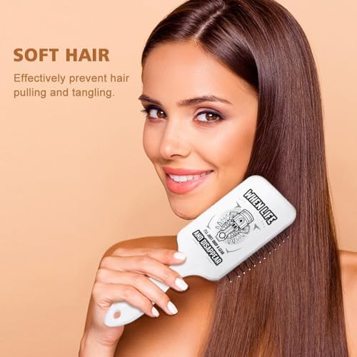 Drop A Gear and Disappear Fashion Hair Brush Everyday Air Cushion Hairbrush with Nylon Bristles for Unisex - Image 4