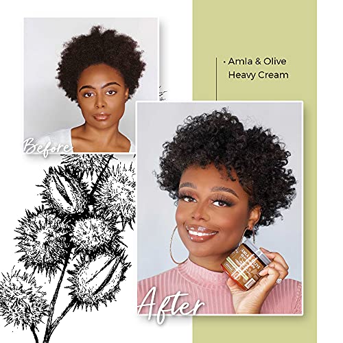 Qhemet Biologics Castor Oil Collection for Maximum Moisture & Growth - Includes Castor & Amla Nourishing Pomade, Amla & Olive Heavy Cream, Castor & Moringa Softening Serum - 3-Piece Haircare Set - Image 7