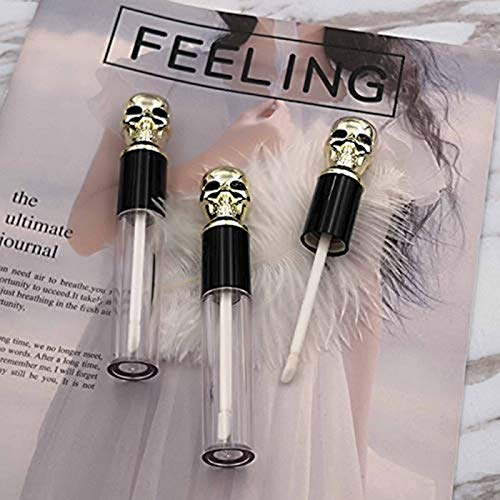 Skull Cap Lip Gloss Tubes 10ml 6-Pack for Effortless Application - Image 4