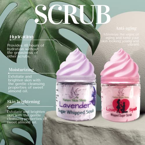 Love Spell Whipped Sugar Scrub Soap 5 oz, Balance and Relaxation - Image 4