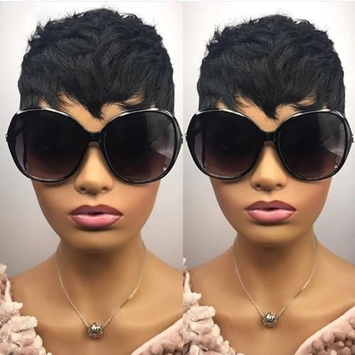 Short Human Hair Wigs for Black Women Pixie Cut Wig Human Hair Glueless Wigs for Women