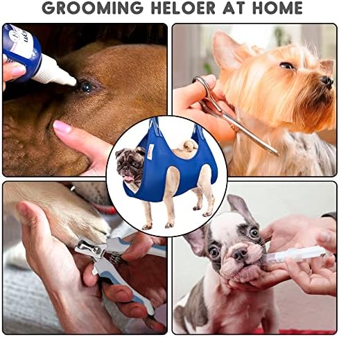Dog Grooming Supplies – Dog Hammock with Dog Nail Trimmers, Nail File, Comb, Paw Cleaner – Comfortable and Safe Design – Dog Grooming Harness Ideal for Salons, Home Use - Image 4
