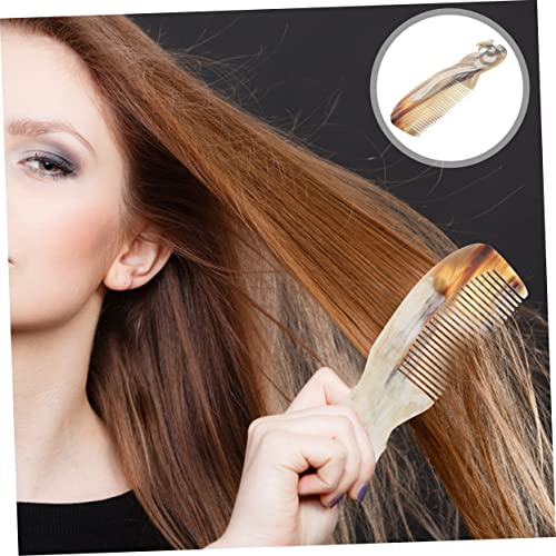 2pcs Horn Comb Pocket Tools Comb for Curly Hair Portable Massager French Hair Comb Teasing Combs for Women Phoenix Hair Comb Multifunction Comb Small Comb Large Tooth Comb Horns - Image 7