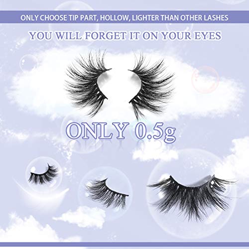 Wennalife 25mm 3D Mink Eyelashes Set 3 Unique Styles Lush Volume - Image 4
