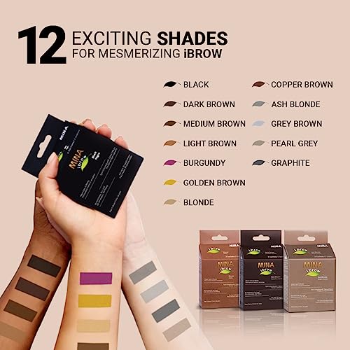 MINA ibrow Hair Color Tint Kit Regular Pack with Brush For Professional Tinting & Coloring, Covers Gray Hair, Stays up to 6 Weeks-(30 applications)(Copper Brown) - Image 4