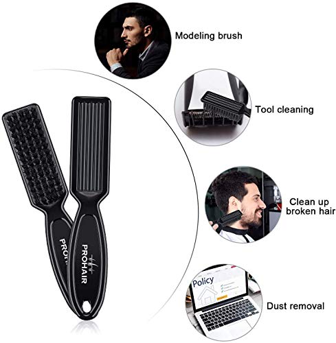 Professional Barber Cipper Brush and Blade Cleaning Tool Kit with Nylon Hair Styling Brush - Image 3