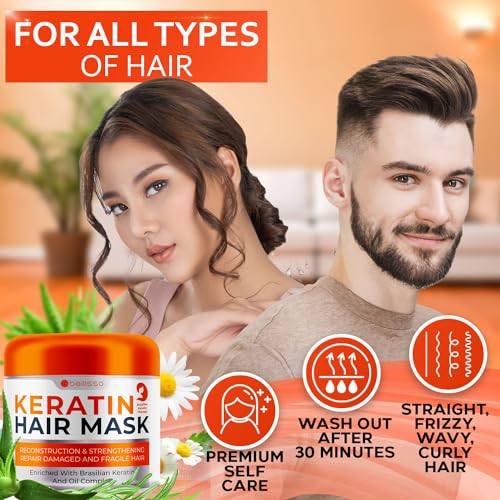 Keratin Hair Mask for Dry, Damaged Hair Repair - Image 5