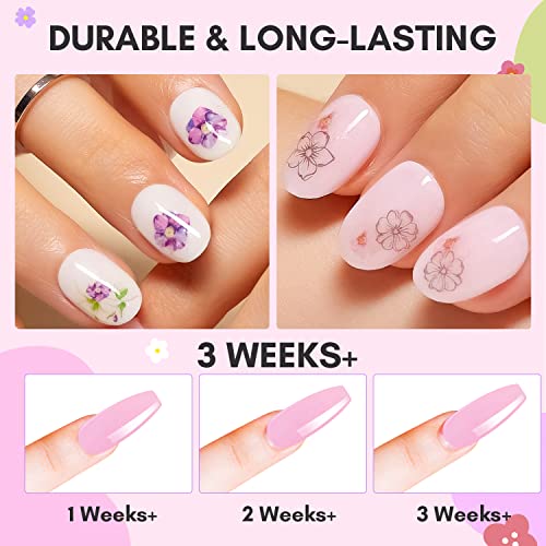Makartt Dip Powder Kit, 6 Colors Pink Clear White Dip Powder Starter Kit 0.35Oz, Fall Dippies Nail Dip Powder Kit with Essential Liquids Base & Top Coat Activator Art Manicure DIY Salon Gifts - Image 4