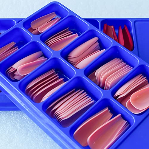 LuckForever 400pc Matte Long Coffin Full Cover Artificial Fingernail Tips for Women and Teens - Image 8