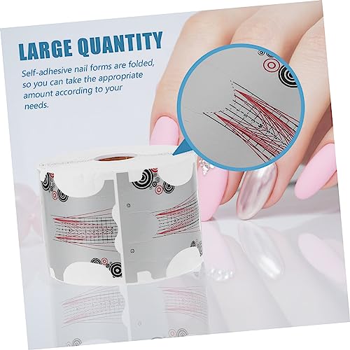 FRCOLOR 1 Roll Nail Paper Holder Stickers for Gel Builder Tips and Nail Art - Image 2