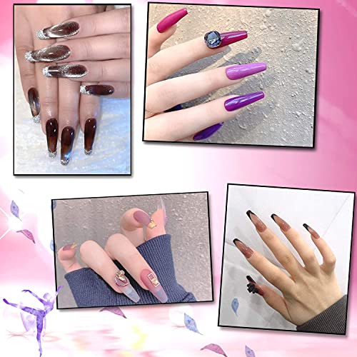 FEBSNOW 1000 Piece Clear French Coffin Ballerina Nail Tips - 10 Sizes with Case Included - Image 7