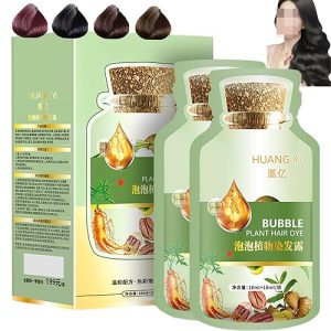 Natural Fruit Dyeing Cream Korean, Natural Botanical Olive Extract Hair Color, Bubble Plant Hair Dye, Natural Plant Hair Dye Shampoo, Plant-Based Hair Coloring (Black Teal)