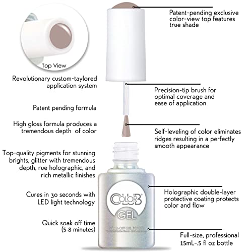Color Club High Society Nail Gel Taupe Color Polish, 5 fl oz (15 mL) - Image 4