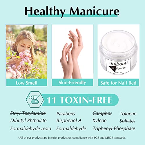 Clear Dip Powder Nail Color, 2.1oz/60g Ultra Capacity, Dipping Nail Powder Refill Set for Nail Salon/DIY at Home - Image 8