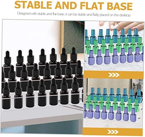 5pcs Nail Polish Display Stand Display Shelf Nail Polish Organizer Salon Display Rack Nail Stand Display Shelves Nail Polish Rack Acrylic Plus Plastic Nail Polish Stand Multi-layer - Image 4