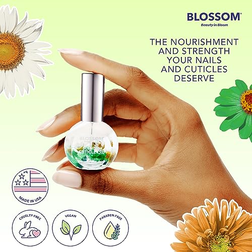 Blossom Hydrating, Moisturizing, Strengthening, Scented Cuticle Oil, Infused with Real Flowers, Made in USA, 0.5 fl. oz, Amazon Exclusive, Lemongrass Ginger - Image 3